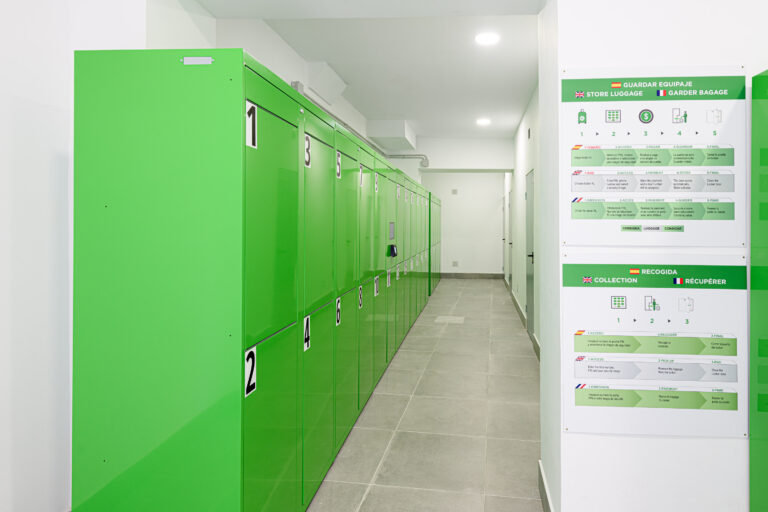 instrucciones consignas en malaga centro, easylockers